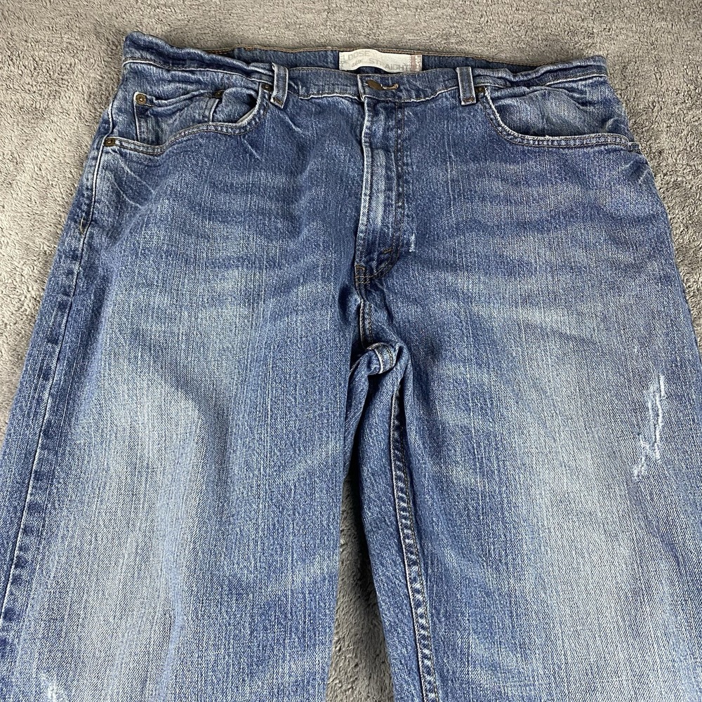 Levis 569 Loose Straight Jeans Mens 38x29 Blue Mid Rise Medium Wash - Picture 3 of 16
